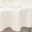 Cotton Blend 90" Round Tablecloth Ivory - Wrinkle-Resistant Table Cover