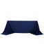 Scuba Rectangular 90"x156" Tablecloth Navy Blue - Wrinkle Free, Stain Resistant & Seamless Table Cover
