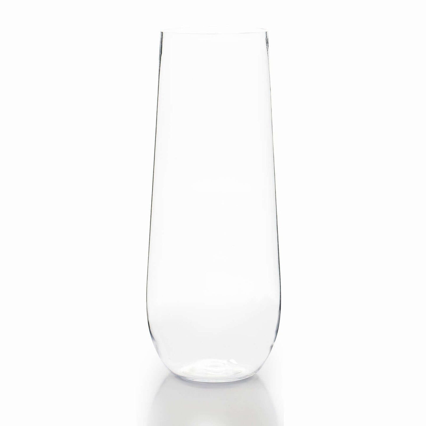 6 Pack Plastic Champagne Glasses in Clear, Reusable Lightweight Champagne Flutes 9oz