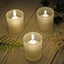 12-Pack Glass Votive Candle Holders Frosted - Tealight Holder Set for Weddings and Events 2.5"