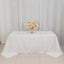 100% Cotton 90"x132" Rectangle Tablecloth White Linen - Seamless, Soft & Breathable Table Cover