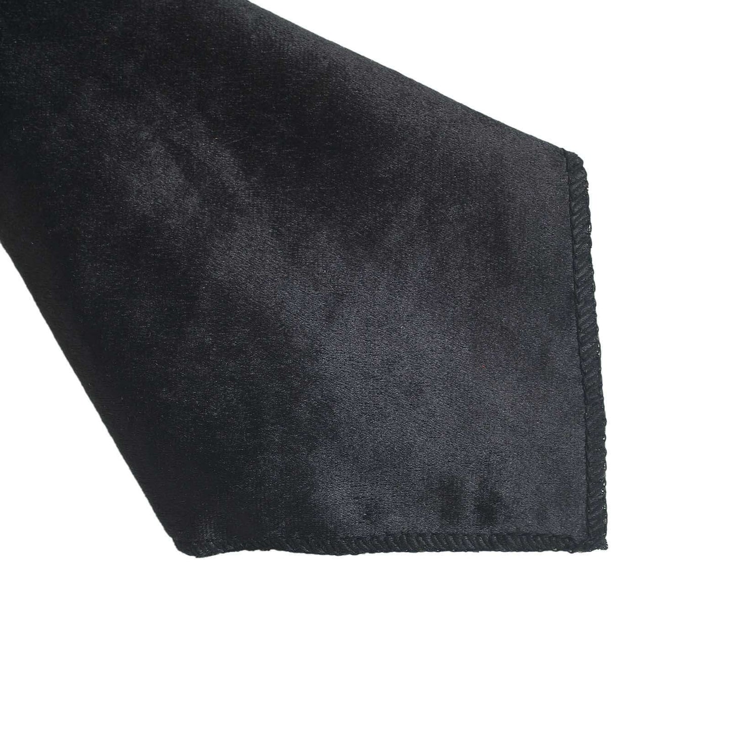 5 Pack Premium Velvet 20"x20" Napkins Black - Soft Sheen Finish Cloth Napkins for Upscale Gatherings