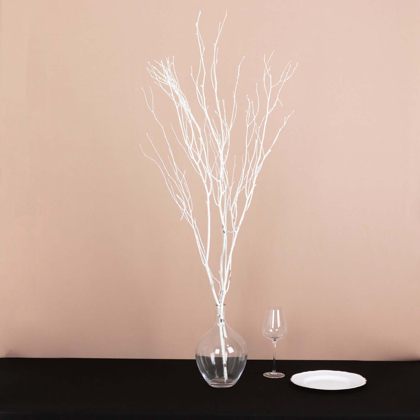 6-Pack Natural Birch Tree Branches 46" White - Versatile Extra Long Decorative Dried Willow Twigs Sticks for Vase Centerpiece Wedding Decor