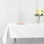 Polyester 54"x96" Rectangle Tablecloth White - Wrinkle-Resistant & Easy-to-Care Table Cover for Weddings & Events