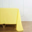 Polyester Square 90"x90" Tablecloth Yellow - Wrinkle-Resistant & Durable Table Cover