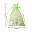 10 Pack 5"x7" Mint Organza Drawstring Wedding Party Favor Gift Bags