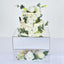 Acrylic Cake Box Stand Pedestal Riser Mirror Finish Silver - Display for Desserts and Events 14"x14"