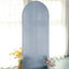 6ft Matte Dusty Blue Spandex Fitted Chiara Backdrop Stand Cover For Round Top Wedding Arch