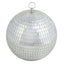 4 Pack 8" Silver Foam Disco Mirror Ball With Hanging Ring, Holiday Party Decor