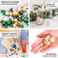 200Pcs Assorted Pearl Beads Vase Fillers in Rose Gold and Off White - Lustrous DIY Craft Bead Set