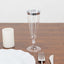 12-Pack Plastic Champagne Flutes Clear with Silver Rim - Stylish Disposable Cocktail Glasses for Parties 5oz 6"