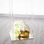 Acrylic Floor Vase Flower Stand with Square Mirror Base Clear - Durable Wedding Column Centerpiece for Events 40"