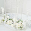 Acrylic Wedding Bouquet Pillar Centerpiece Crystal Chandelier Design - Large Flower Arrangement Table Stand 32"