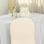 Polyester Slip On Banquet Chair Covers Beige - Stain-Resistant Reusable Durable Fabric