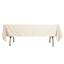Scuba Rectangular 60"x102" Tablecloth Beige - Wrinkle Free & Stain Resistant Table Cover