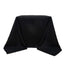 Premium Polyester Square Tablecloth 90"x90" Black 220GSM Wrinkle-Resistant Table Cover
