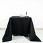 100% Cotton 90"x90" Square Tablecloth Black Linen - Soft & Breathable Fabric Table Cover