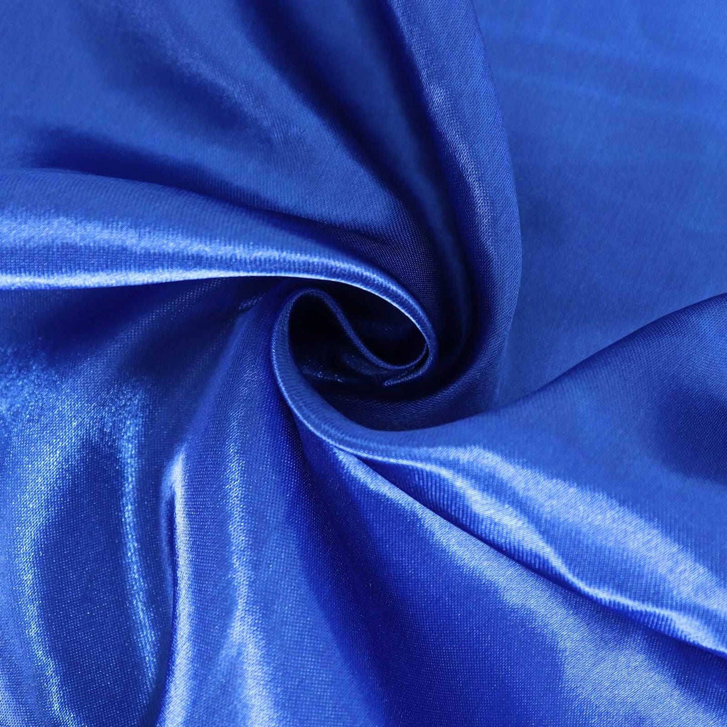 Satin 132" Round Tablecloth Royal Blue - Stylish Seamless Table Cover