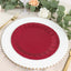 25-Pack Paper 9" Round Dinner Plates in Burgundy with Geometric Prism Rim - Disposable 400GSM Party Plates