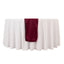 Scuba Polyester 12"x108" Table Runner Burgundy - Wrinkle-Free Table Linen