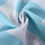 2 Pack White Light Blue Chevron Print Blackout Window Curtain Grommet Panels, Noise Canceling Curtains - 52"x108"