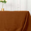 Polyester 72"x120" Rectangle Tablecloth Cinnamon Brown - Durable and Stylish Table Cover