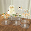 6-Tier Acrylic Cake Stand Set Clear - Assorted Sizes for Buffet Party Tables