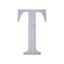 Decorative Rhinestone Alphabet "T" Letter Stickers, Glitter Adhesive Craft Letters Silver DIY Sparkle Embellishments 6"