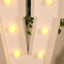 Giant LED Marquee Light Up Letter "V", White 4ft Pre-Cut Foam Board with 10 Warm White Battery Operated LEDs, Glue Gun and Sticks