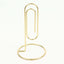 5-Pack Metal Card Holder Stands Paperclip Design Gold - Table Number Stands and Wedding Menu Clips 5"