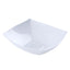 4-Pack Plastic Serving Bowls White Square - Lightweight Medium Disposable Dishes for Events 32oz