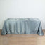 Satin Rectangular 90"x156" Tablecloth Dusty Blue - Seamless Table Cover