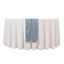 Scuba Polyester 12"x108" Table Runner Dusty Blue - Wrinkle-Free Table Linen