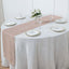 Faux Linen 14"x108" Table Runner Dusty Rose - Rustic Style Table Decor
