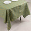 Polyester 60"x102" Rectangle Tablecloth Dusty Sage Green with Gold Foil Tree Branch Pattern - Wrinkle-Resistant & Durable Table Cover