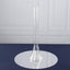 6-Pack Glass Eiffel Tower Vases Clear with Round Base - Tall Skinny Flower Bud Wedding Centerpieces 16"