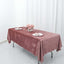 Premium Velvet 60"x102" Rectangle Tablecloth Dusty Rose - Reusable & Soft Table Cover