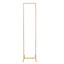 Wedding Arch Slim Gold Metal Rectangular Design Backdrop Stand - Floral Display Frame 6.5ft