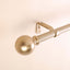 42"-126" Adjustable Curtain Rod Set, Gold, Round Finials