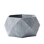 Geometric Planter Mini Cement Design Gray Finish - Concrete Succulent Flower Pot 7"