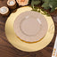 10-Pack Dining Plate Chargers Decorative Acrylic Mirror Gold Round - Lightweight Event Display 13"