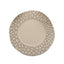 6-Pack Round Charger Plates 13" in Taupe with Hammered Rim, Matte Finish Modern Dinner Charger Tableware