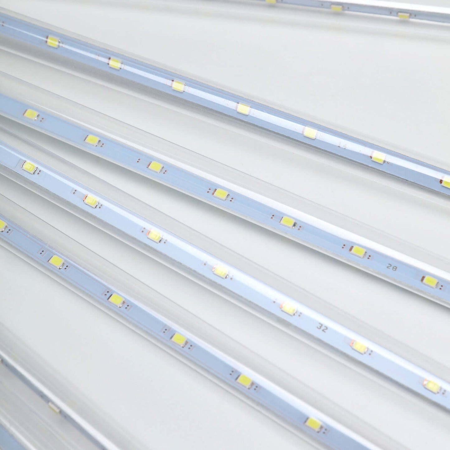 8 Tubes LED Hanging String Lights Icicle Design Clear - Waterproof Snowfall Effect 12"