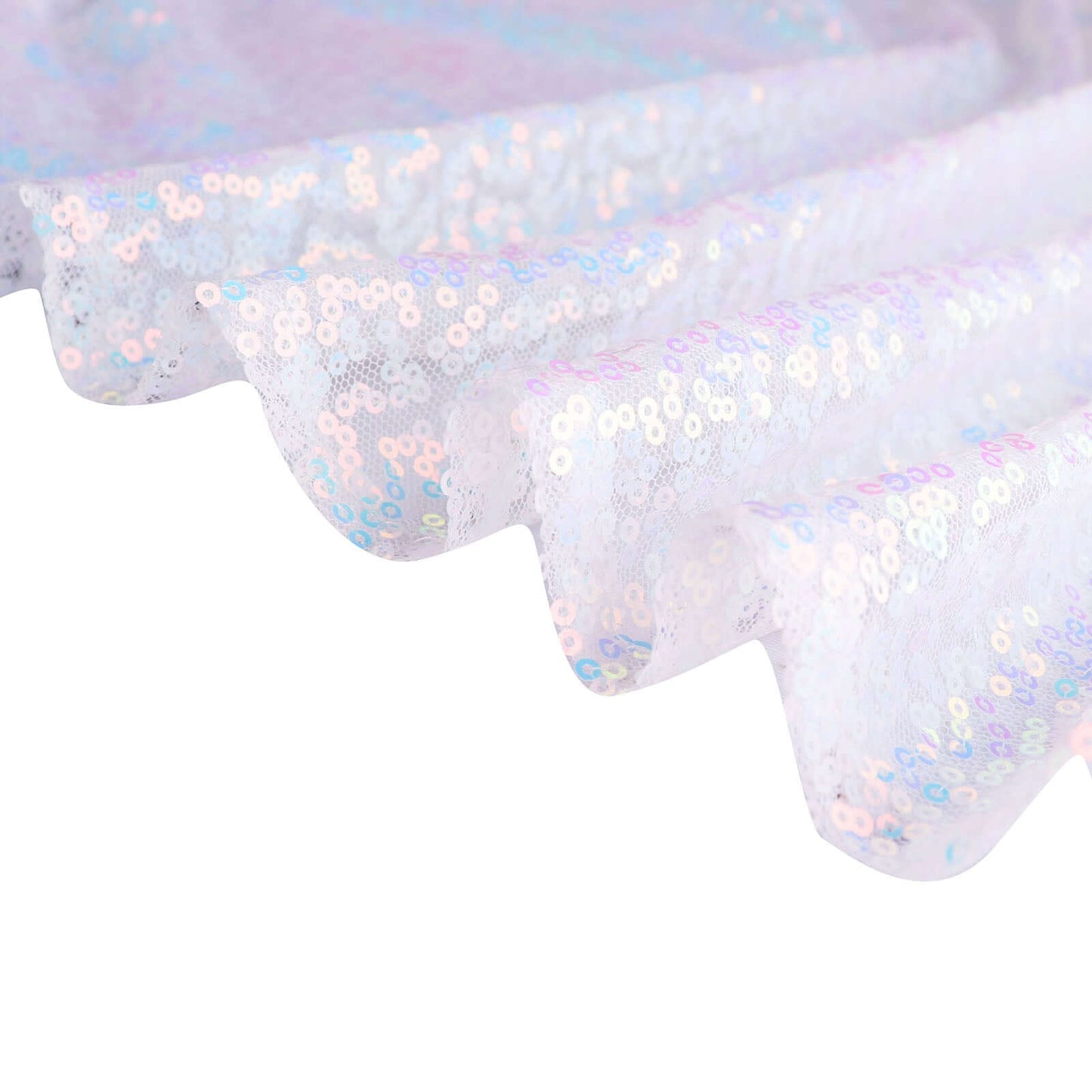 Sequin 20"x20" Napkin Iridescent Blue - Shimmering Dinner Napkin