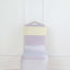 5 Pack Linen Chair Sashes 6"x108" Slubby Textured Ivory - Durable Wrinkle-Resistant Decor
