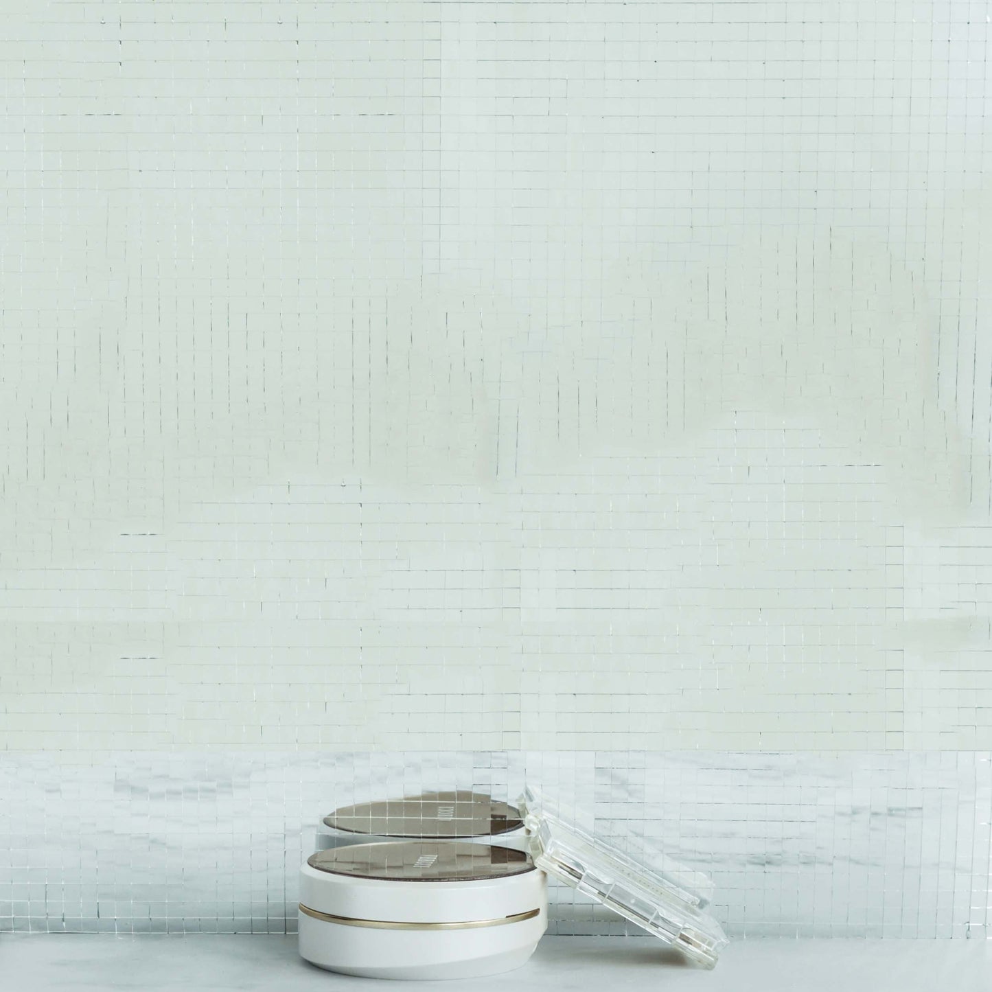 10 Pack 10 Sq ft Silver Peel and Stick Backsplash, Mosaic Mirror Wall Tiles