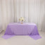 Scuba Rectangular 90"x156" Tablecloth Lavender Lilac - Wrinkle Free, Stain Resistant & Seamless Table Cover