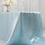 Satin Rectangular 90"x156" Tablecloth Light Blue - Seamless Table Cover