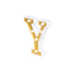 3D Marquee Letter "Y" Warm White 6 LED Lights Gold - Chic Light-Up Decor for Events 6"