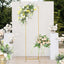 Wedding Arch Slim Gold Metal Rectangular Design Backdrop Stand - Floral Display Frame 6.5ft